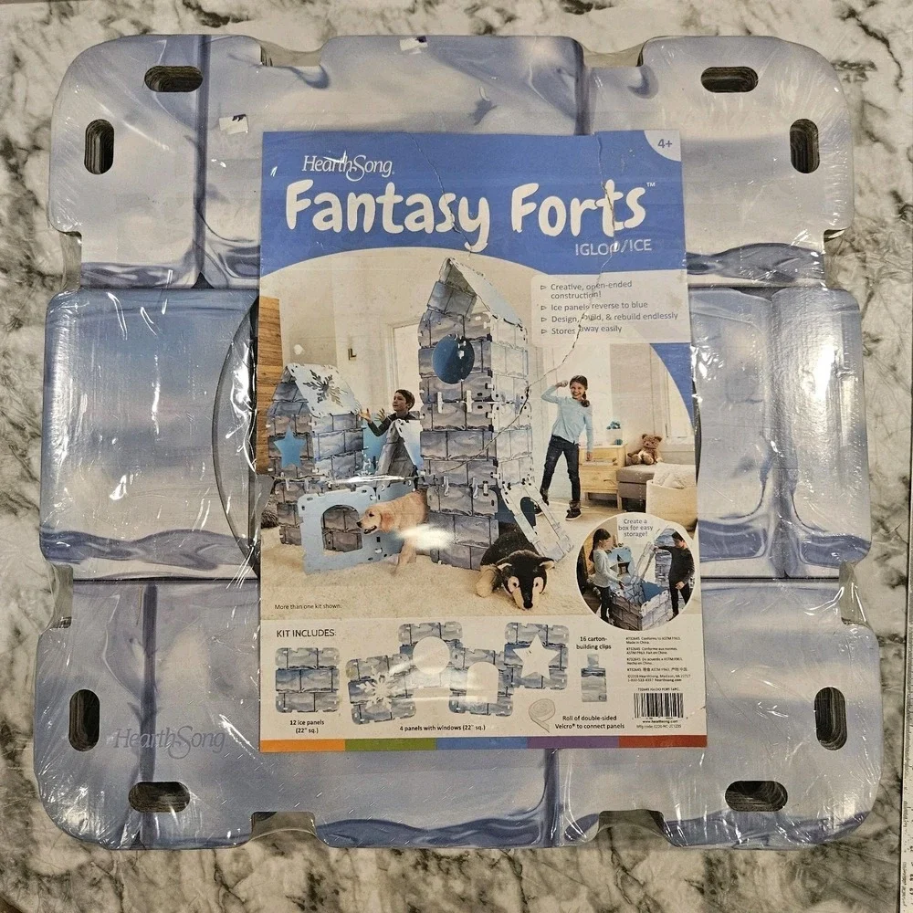 HearthSong Fantasy Forts Igloo‎ Ice Castle Kids Indoor Outdoor Play Tent 16pc